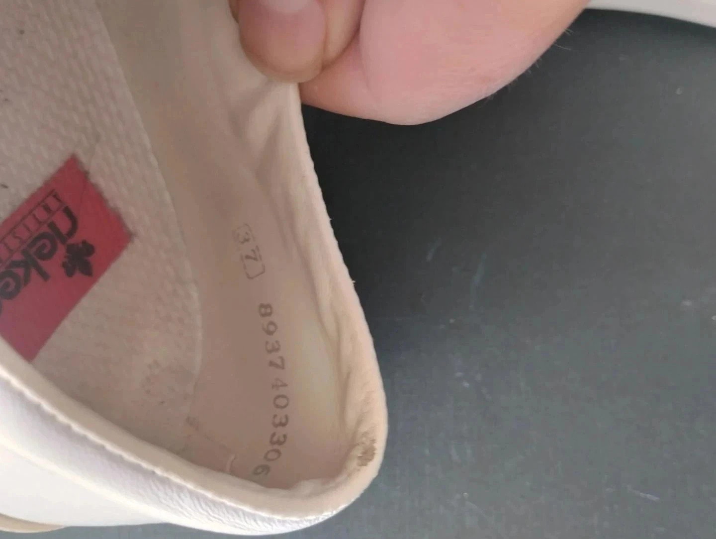 White women's sneakers, Rieker, P37 – photo 9
